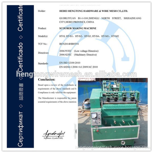 New type high speed automatic scrubber making machine